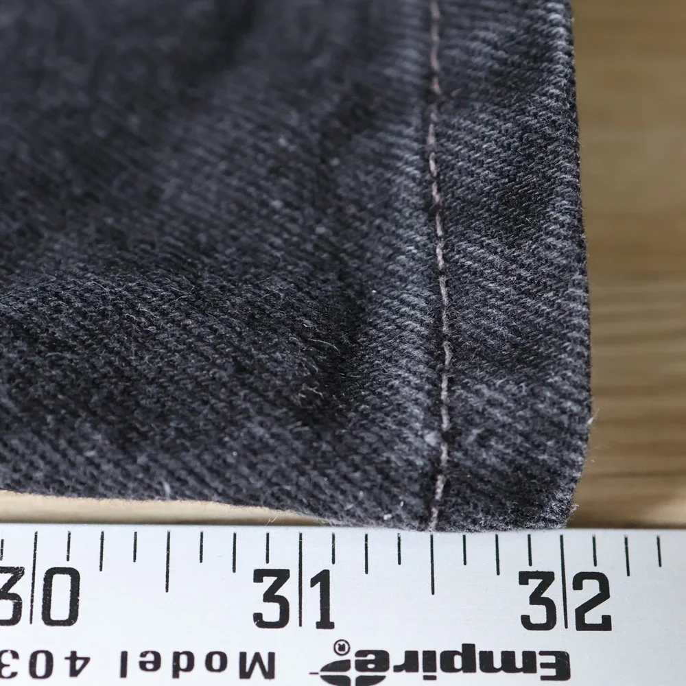 Vintage Levis 505 Jeans Mens 28x32 Black Regular Fit Straight Leg USA Made 1993